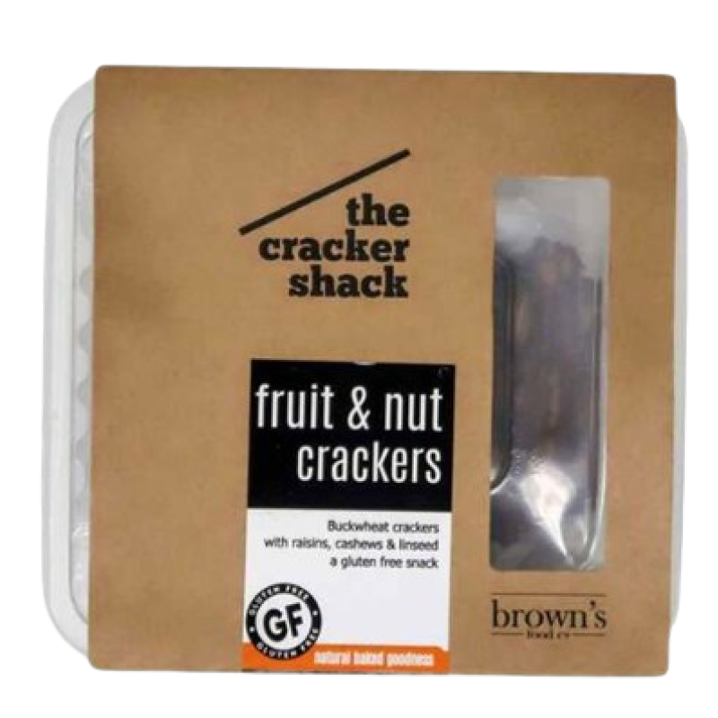 THE CRACKER SHACK FRUIT & NUT CRACKERS GLUTEN FREE