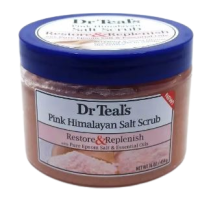 DR TEAL'S PINK HIMALAYAN SEA SALT WITH ESSENTIAL OILS BODY SCRUB 454G 