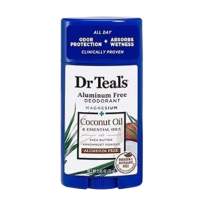 DR TEAL'S DEODRANT ALUMINIUM-FREE COCONUT & ESSENTIAL OILS 75G