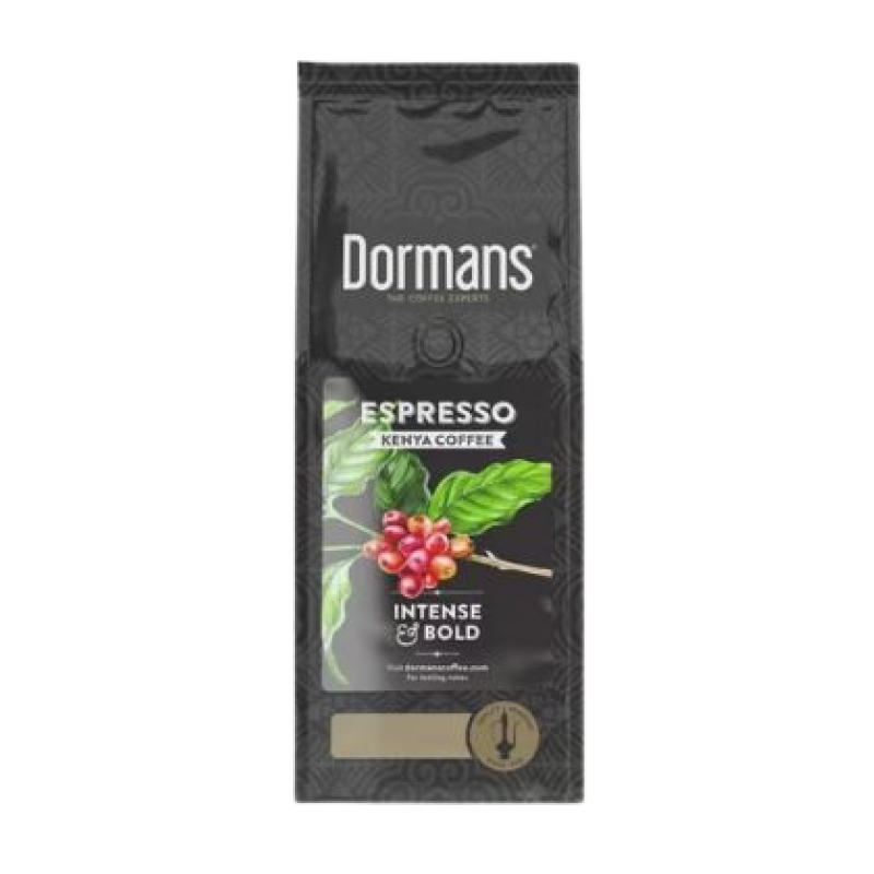 DORMANS 375G ESPRESSO INTENSE AND BOLD KENYA COFFEE BEANS