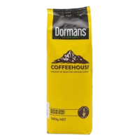 DORMANS 500G COFFEEHOUSE FINE MEDIUM ROAST MEDIUM GRIND COFFEE