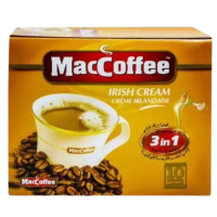 MACCOFFEE 3 IN 1 IRISH CREAM COFFEE BOX 18GX10