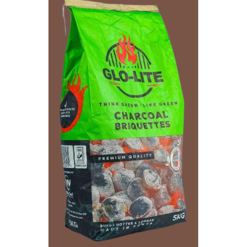 GLOLITE CHARCOAL BRIQUETTES 5KG