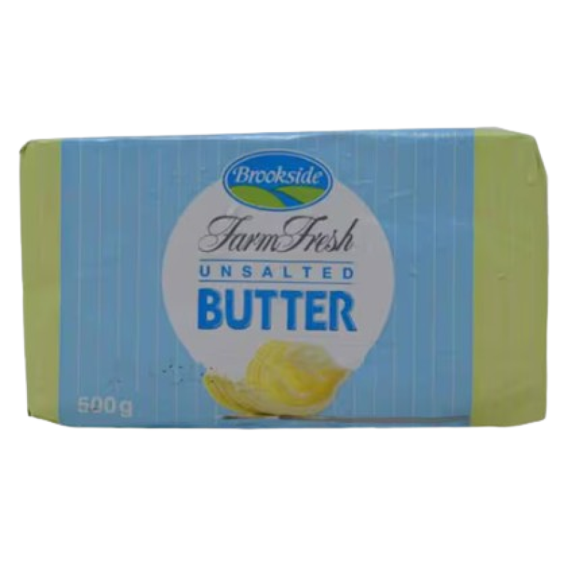 BROOKSIDE UNSALTED BUTTER WRAP 500G