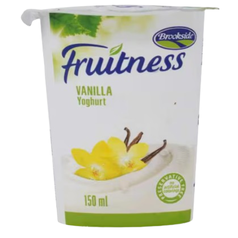 BROOKSIDE FRUITNESS VANILLA YOGHURT 150ML