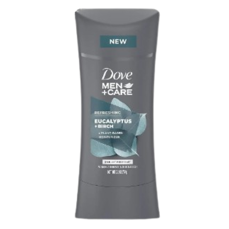 DOVE MEN CARE REFRESHING EUCALYPTUS+BIRCH ANTIPERSPIRANT DEODRANT STICK 76G