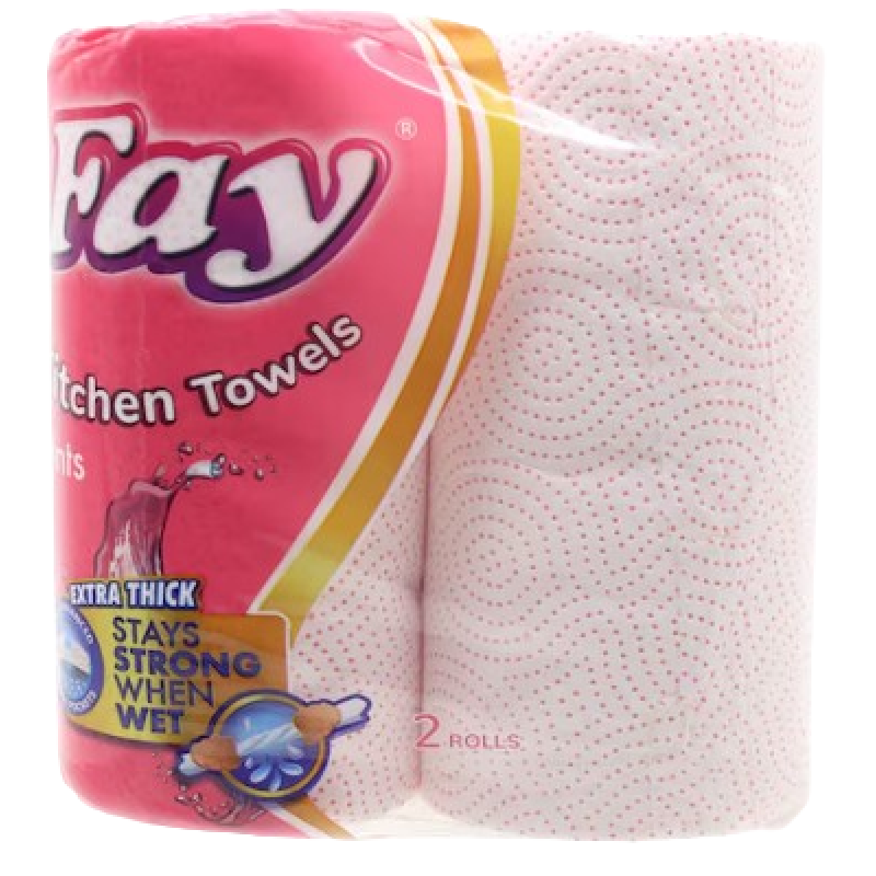 FAY PRINTED KITCHEN TOWEL TWIN PACK