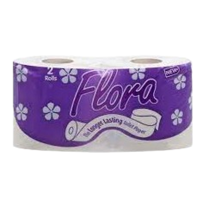 FLORA TOILET PAPER 2 ROLLS 