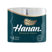 HANAN TOILET PAPER WHITE 4 PACK