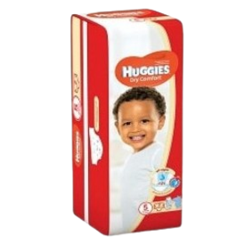 HUGGIES SIZE 5 DRY COMFORT DIAPERS 12-22kgs 7's