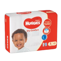 HUGGIES SIZE 5 DRY COMFORT DIAPERS 12-22kgs 32's