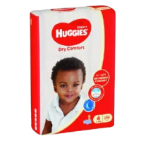 HUGGIES SIZE 4 DRY COMFORT DIAPERS 8-14kgs 8's