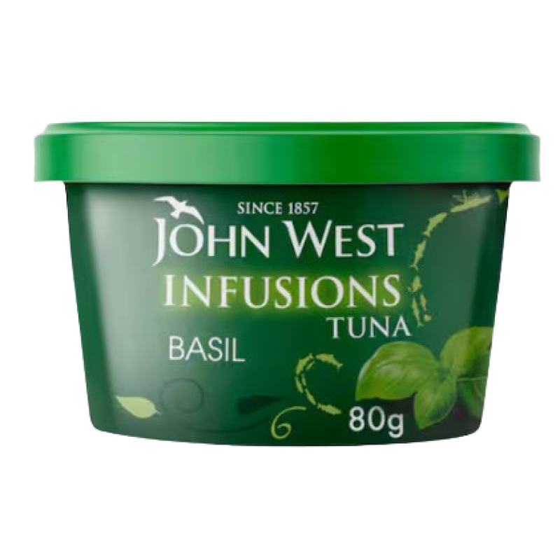 JOHN WEST INFUSIONS TUNA BASIL 80G