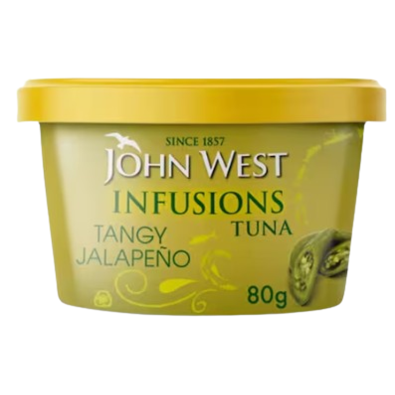 JOHN WEST INFUSIONS TANGY JALAPENO TUNA 80G