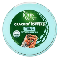 JOHN WEST CRACKER TOPPERS TUNA 80G