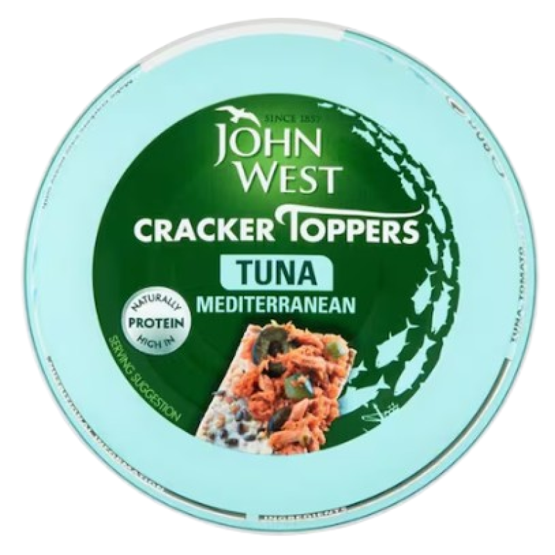 JOHN WEST CRACKER TOPPERS TUNA 80G