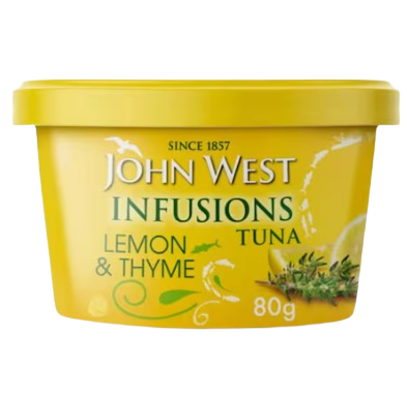 JOHN WEST INFUSIONS LEMON & THYME TUNA 80G