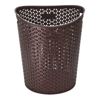 KENPOLY BROWN PLASTIC WASTE PAPER BASKET DUSTBIN