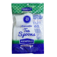 KENPOLY DISPOSABLE TEA SPOONS 25's