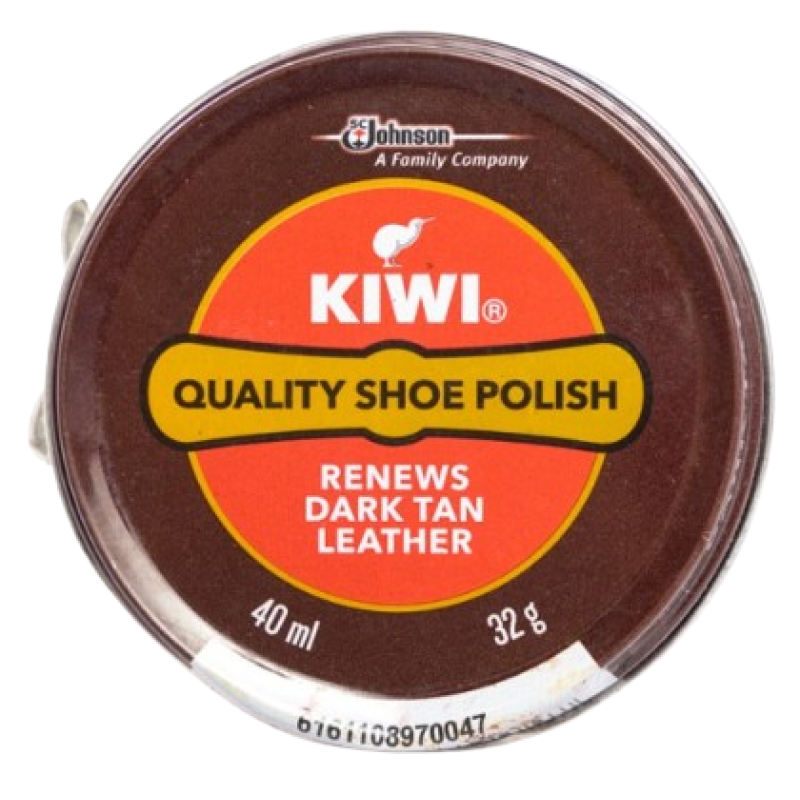 KIWI DARK TAN SHOE POLISH 40ML