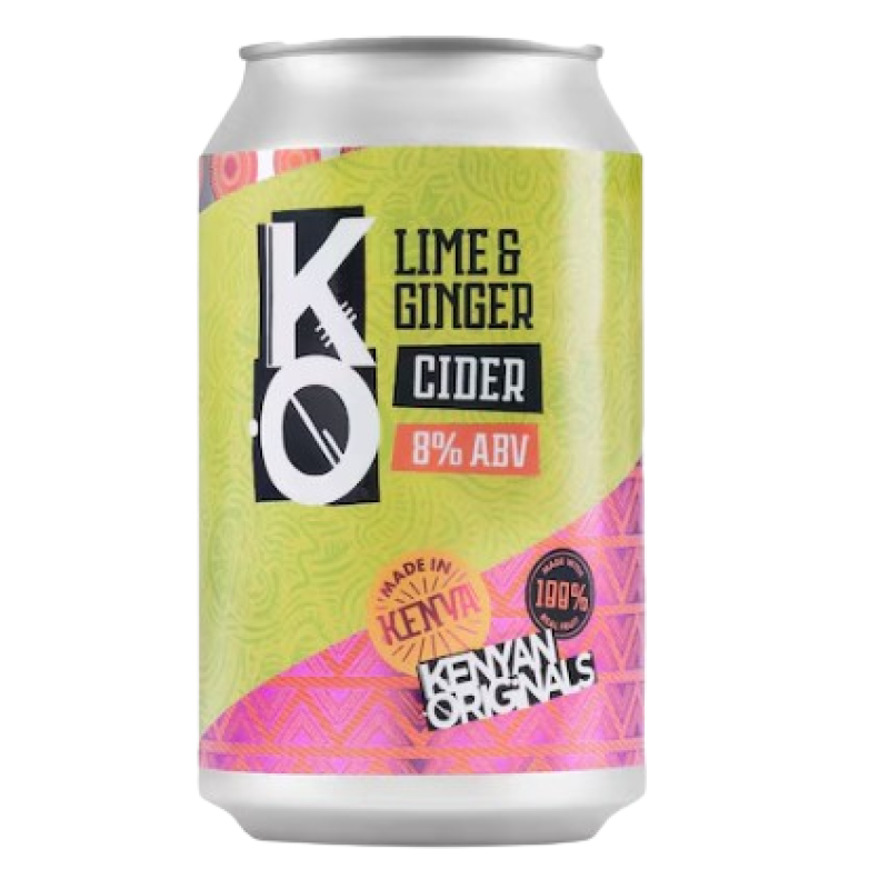 KENYA ORIGINAL CIDER LIME AND GINGER CAN 330ML