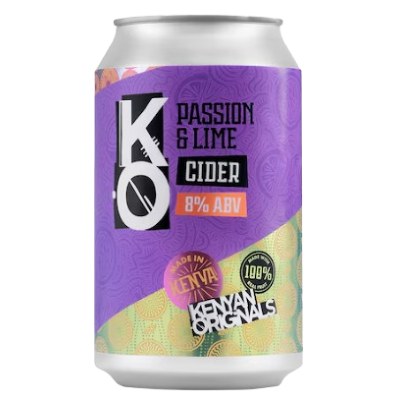 KENYA ORIGINAL CIDER PASSION LIME CAN 330ML