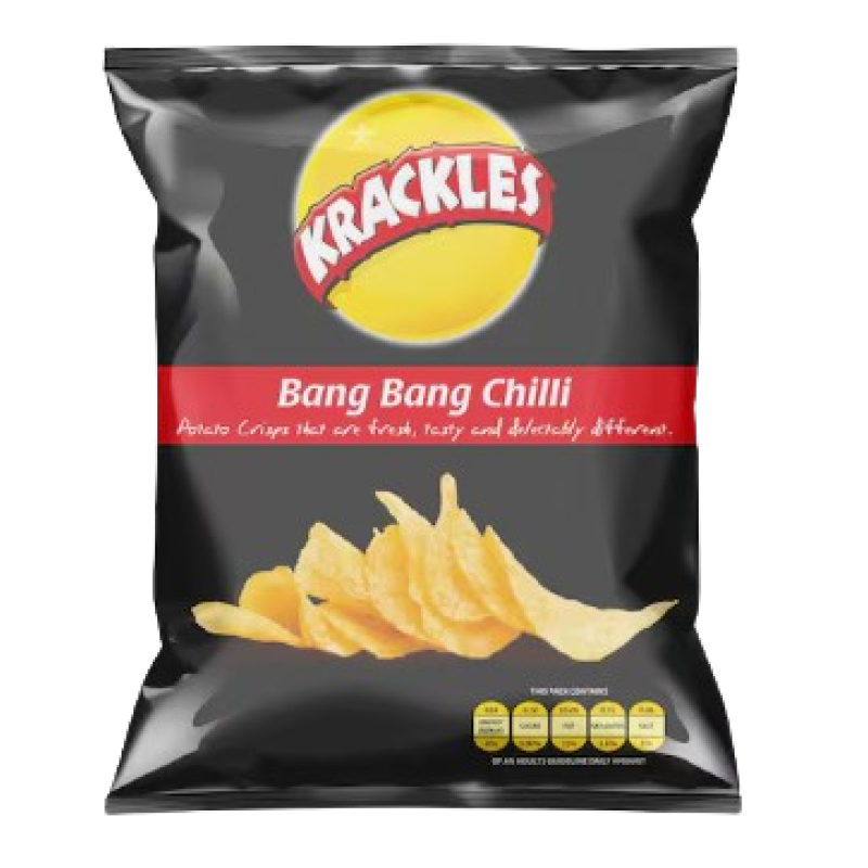 KRACKLES BANG BANG CHILLI CRISPS 125G