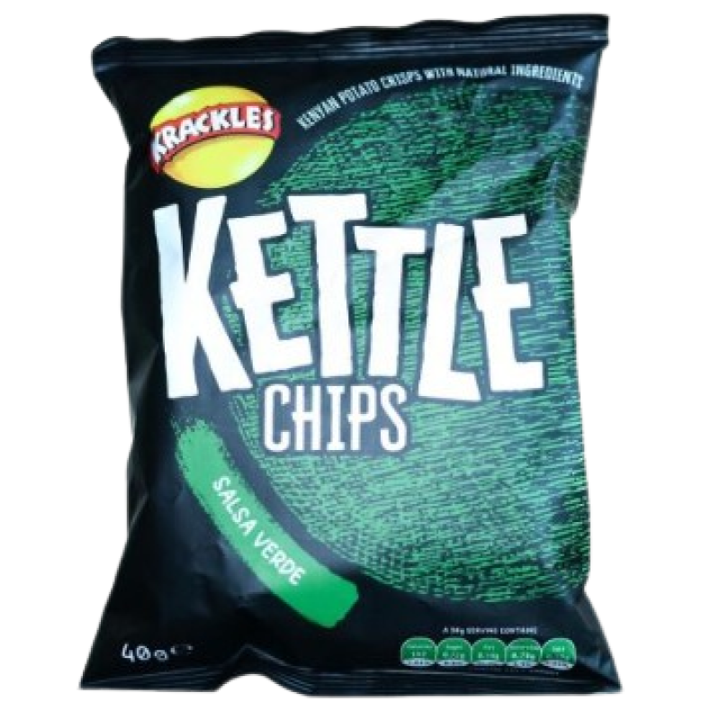 KRACKLES KETTLE SALSA VERDE CHIPS 40G