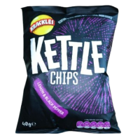 KRACKLES KETTLE LEMON AND BLACK PEPPER CHIPS 40G