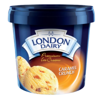 LONDON DAIRY CARAMEL CRUNCH ICE CREAM  1L