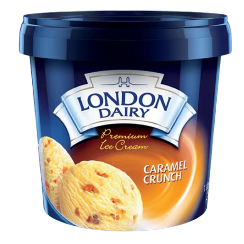 LONDON DAIRY CARAMEL CRUNCH ICE CREAM 500ml 