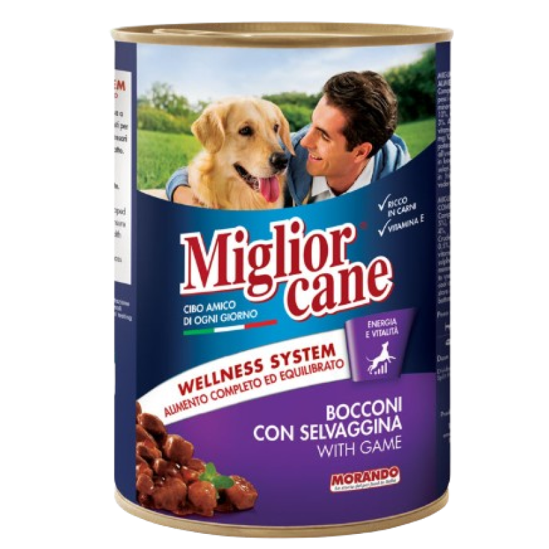 MIGLIOR CANE CANNED DOG FOOD WITH GAME 405G