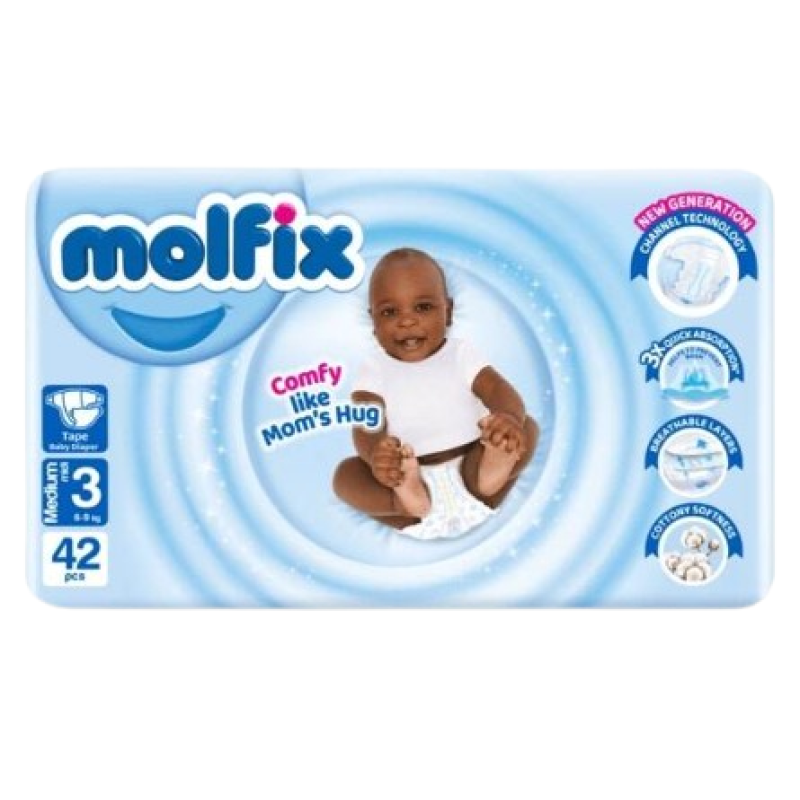 MOLFIX SIZE 3 PANTS 6-9KG MEDIUM MINI 62'S