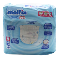 MOLFIX SIZE 5 BABY PANTS XXLARGE 15-20Kgs 26'S