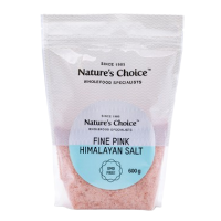 NATURE'S CHOICE FINE PINK HIMALAYAN SALT 600G