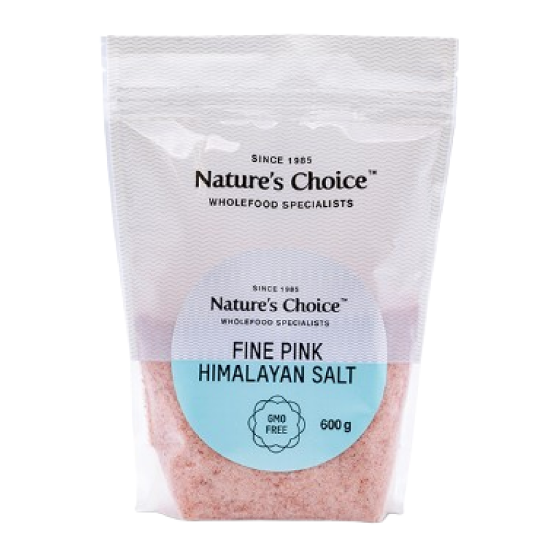 NATURE'S CHOICE FINE PINK HIMALAYAN SALT 600G