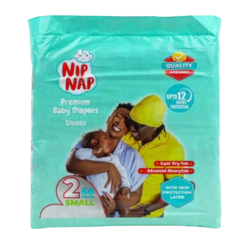 NIPNAP SIZE 2 PREMIUM JUMBO BABY DIAPERS MINI 68'S