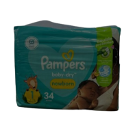 PAMPERS SIZE 1 NEWBORN DIAPERS 2-5Kgs 34pcs