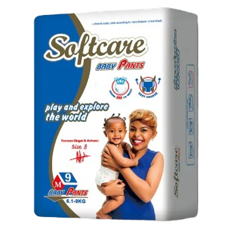 SOFTCARE PANTS MEDIUM 6.1-9Kgs 9Pcs