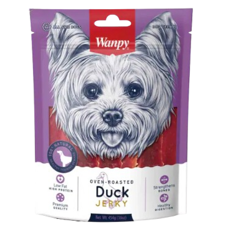 WANPY DOG FOOD DUCK JERKY 100G