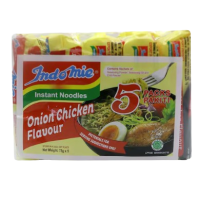 INDOMIE 5N1 ONION CHICKEN FLAVOUR NOODLES 75G