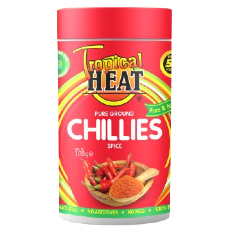 TROPICAL HEAT CHILLIES GROUND 100G