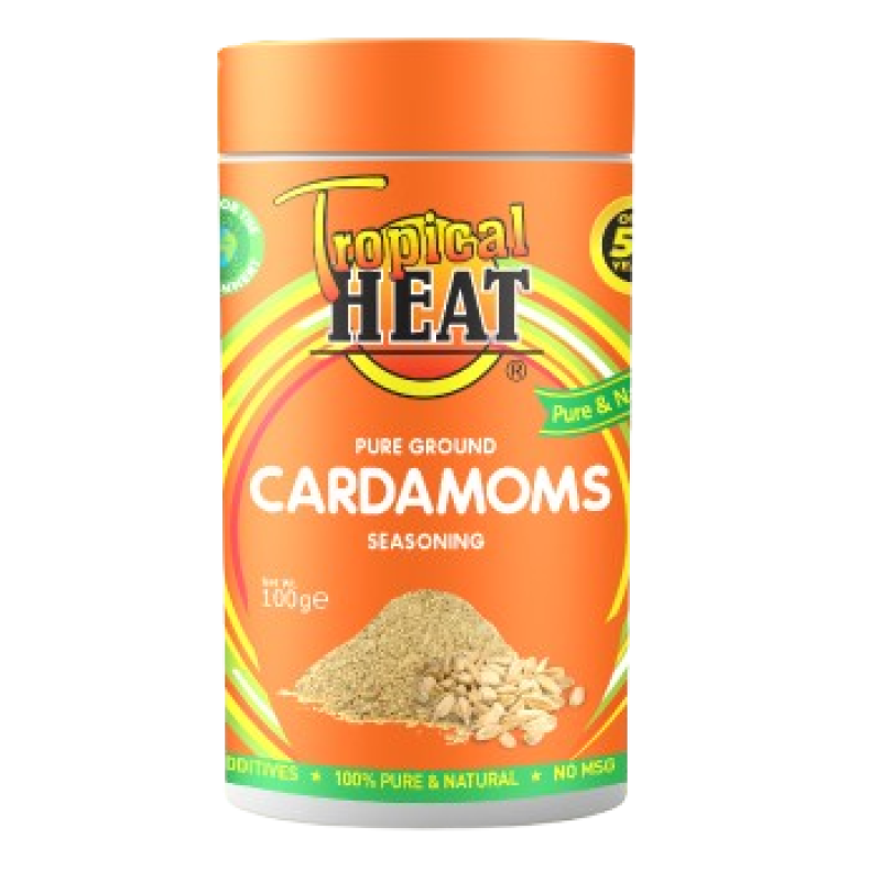 TROPICAL HEAT GROUND CARDAMOMS 100G 