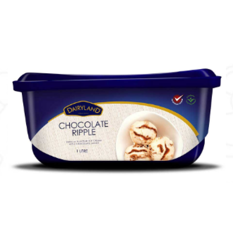 Dairyland Chocolate Ripple Ice Cream 2 Litres