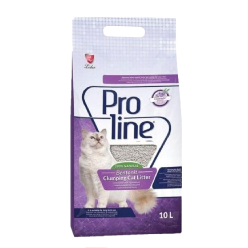 Proline Bentonite Clumping Cat Litter Lavender 10l