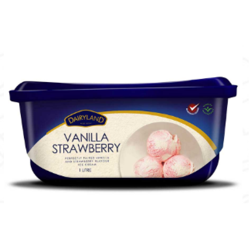 Dairyland Vanilla Strawberry Ice Cream 500ml