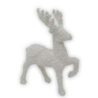 CHRISTMAS 20CM GLITTER STRASS DEER ASST3+