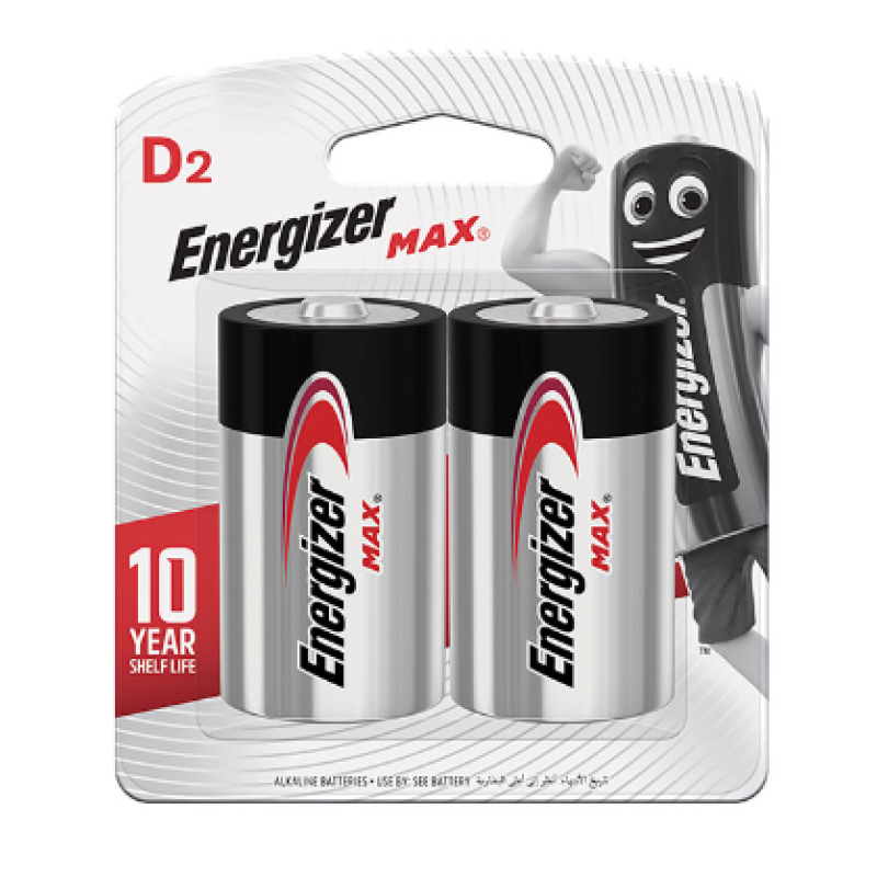 ENERGIZER MAX  2 PIECES  D SIZE