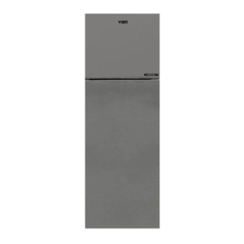 VON VART 39NHS DOUBLE DOOR FRIDGE 241L-DARK SILVER