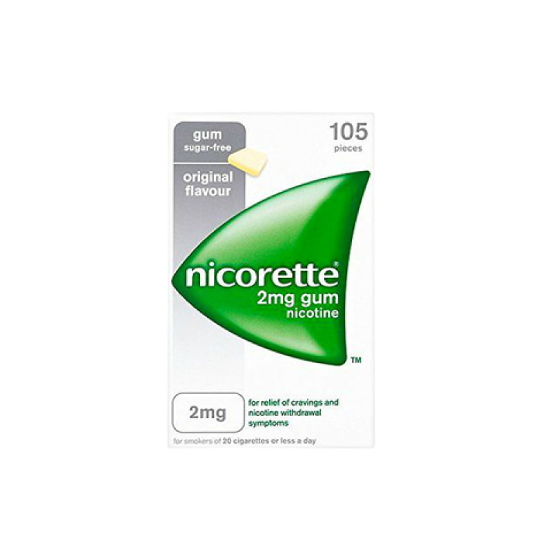 NICORRETE GUM ORIGINAL 4MG 105S NICORRETE GUM ORIGINAL 4MG 105S